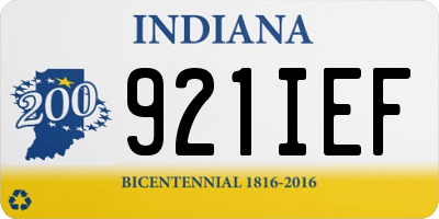 IN license plate 921IEF