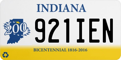 IN license plate 921IEN