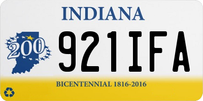 IN license plate 921IFA
