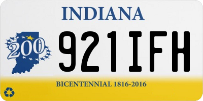 IN license plate 921IFH