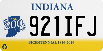 IN license plate 921IFJ
