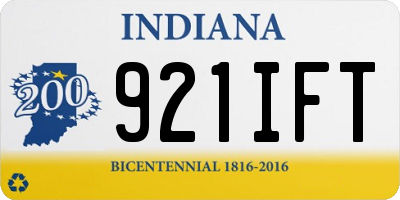 IN license plate 921IFT