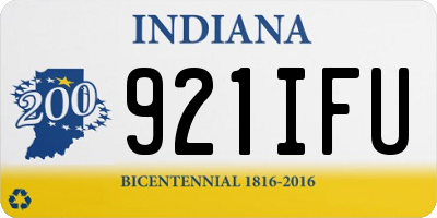 IN license plate 921IFU