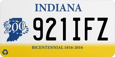 IN license plate 921IFZ