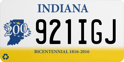 IN license plate 921IGJ