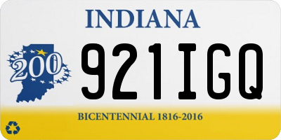 IN license plate 921IGQ