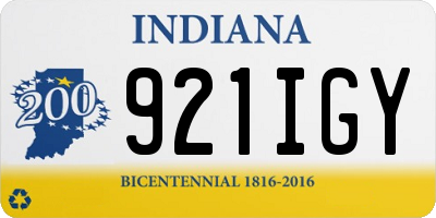 IN license plate 921IGY