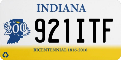 IN license plate 921ITF