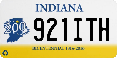 IN license plate 921ITH