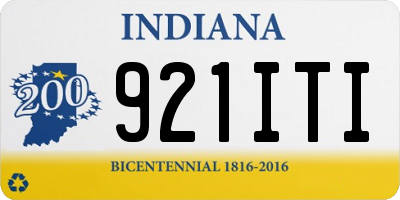 IN license plate 921ITI