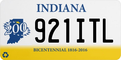 IN license plate 921ITL