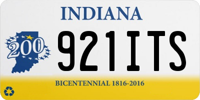 IN license plate 921ITS