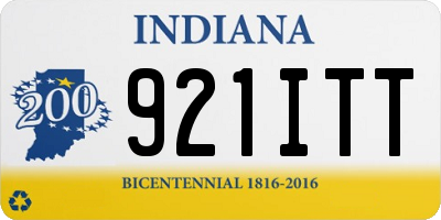 IN license plate 921ITT