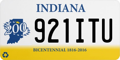 IN license plate 921ITU
