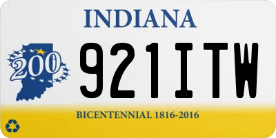 IN license plate 921ITW