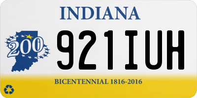 IN license plate 921IUH
