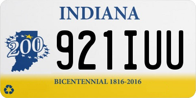 IN license plate 921IUU