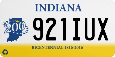 IN license plate 921IUX