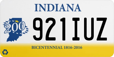 IN license plate 921IUZ