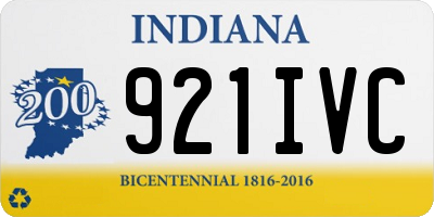 IN license plate 921IVC
