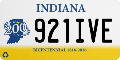 IN license plate 921IVE