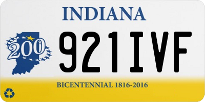 IN license plate 921IVF