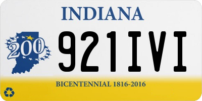 IN license plate 921IVI