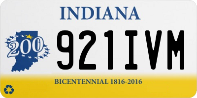 IN license plate 921IVM