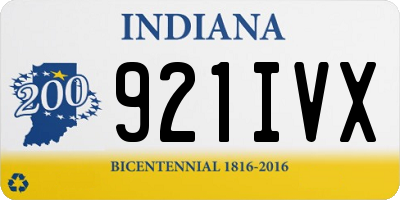 IN license plate 921IVX