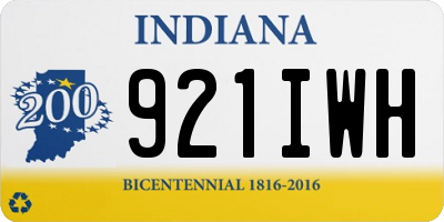 IN license plate 921IWH