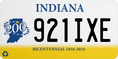 IN license plate 921IXE