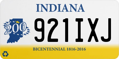 IN license plate 921IXJ