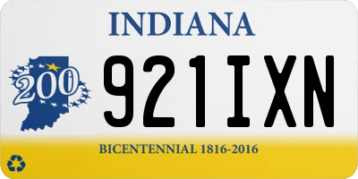 IN license plate 921IXN