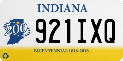 IN license plate 921IXQ