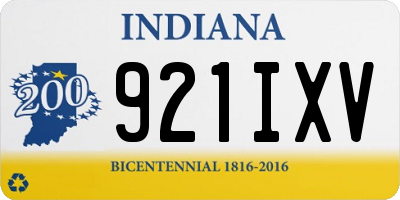 IN license plate 921IXV