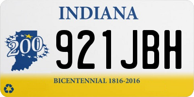 IN license plate 921JBH