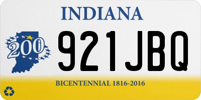 IN license plate 921JBQ
