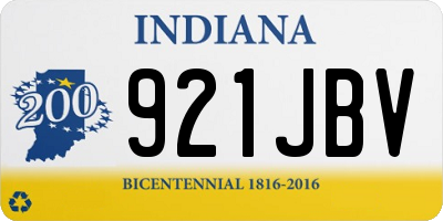 IN license plate 921JBV