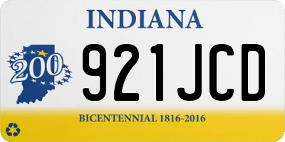 IN license plate 921JCD