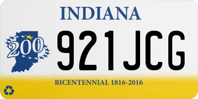 IN license plate 921JCG