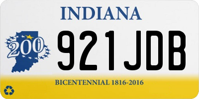 IN license plate 921JDB