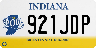 IN license plate 921JDP