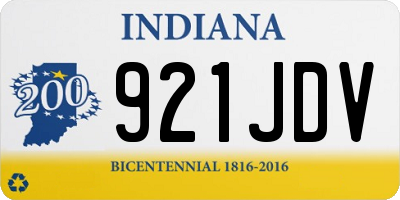 IN license plate 921JDV