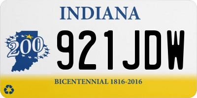 IN license plate 921JDW