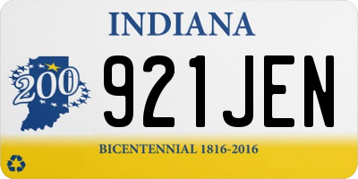 IN license plate 921JEN