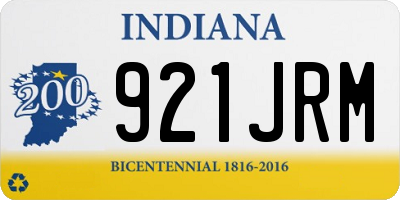 IN license plate 921JRM