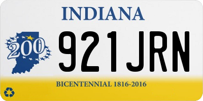 IN license plate 921JRN