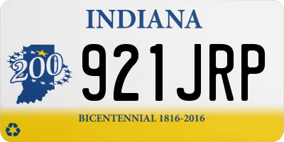 IN license plate 921JRP