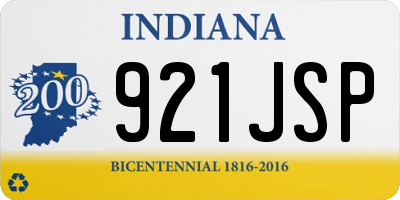 IN license plate 921JSP