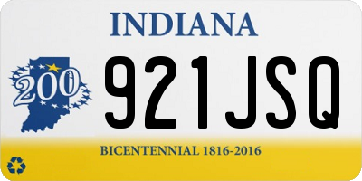 IN license plate 921JSQ